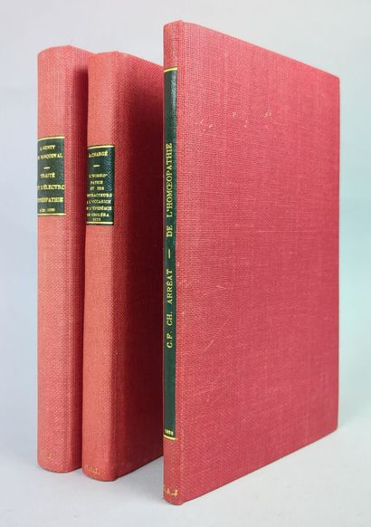 [Médecine] [Homéopathie] Réunion de 3 volumes...