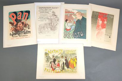 [Maîtres de l'affiche] 5 planches provenant...