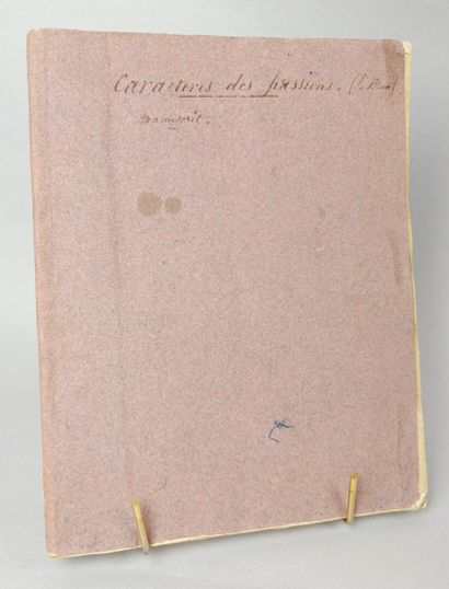CARACTÈRES des PASSIONS gravés sur les dessins...