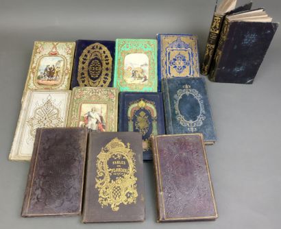 [Reliures romantiques] 13 volumes dont cartonnages...