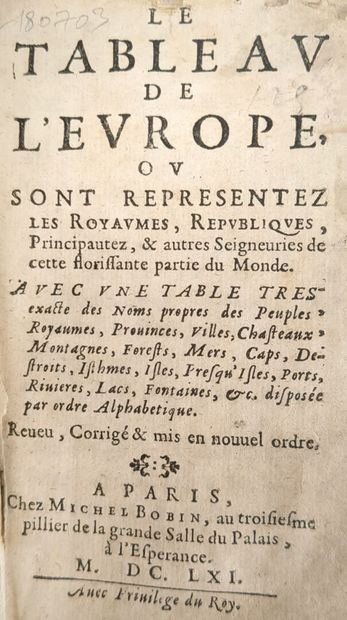 [ PUGET DE LA SERRE (Jean)]. Le tableau de...