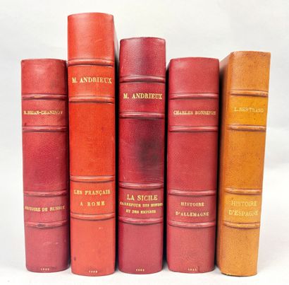 [Histoire] Réunion de 5 volumes in-12 ou...