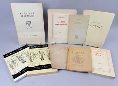 PONGE (Francis). 8 volumes in-12 ou in-8:

1/...