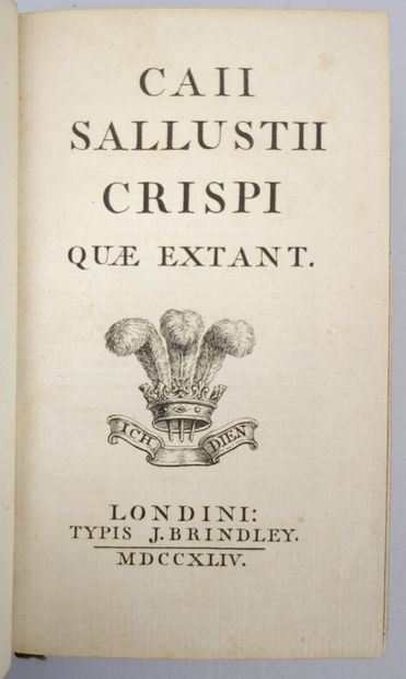 SALLUSTE. Caii Sallustii crispi que extant....