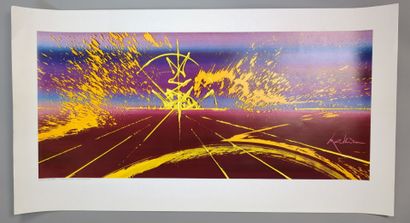 Georges MATHIEU (1921-2012). Affiche Côtes...