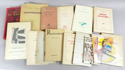 CAILLOIS (Roger). 15 volumes in-12 ou in-8...