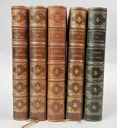 [Éditions LEMERRE]. Réunion de 5 volumes...