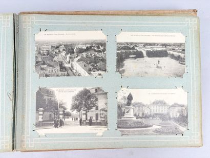 Album d'environ 390 cartes postales anciennes:...