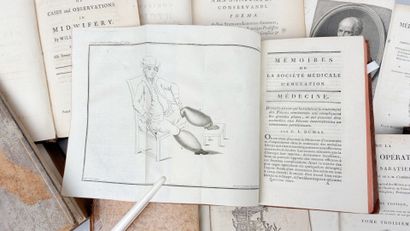 [Médecine] 6 textes en 9 volumes in-8 du...