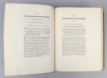 SAUVIGNY (Edme-Louis Billardon de). Constitutions...