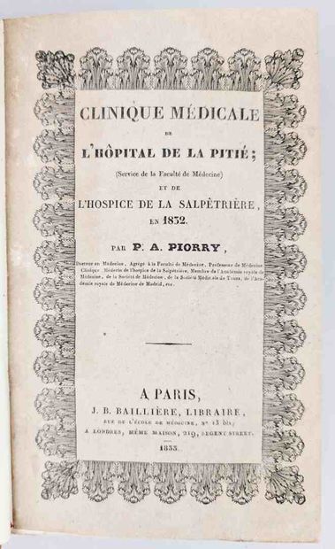 [Médecine] PIORRY (P.A.) Clinique médicale...
