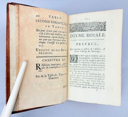 [VAUBAN (Maréchal de)]. Projet d'une dixme...