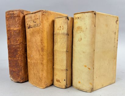 Réunion de 3 volumes in-12 du XVIIe siècle...