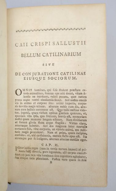 SALLUSTE. Caii Sallustii crispi que extant....