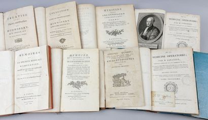 [Médecine] 6 textes en 9 volumes in-8 du...