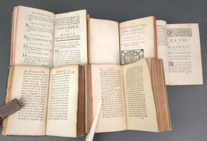 Réunion de 5 biographies reliées du XVIIIe...
