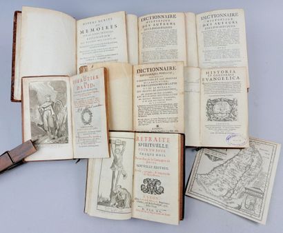 6 textes en 7 volumes in-12 ou in-8 reliés...