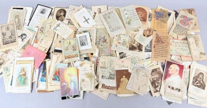 Lot d'images pieuses XIXe ou XXe siècle