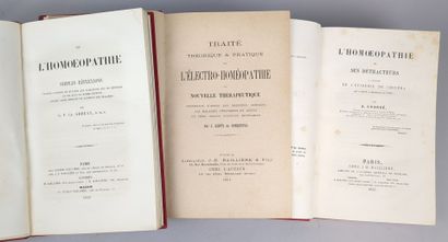[Médecine] [Homéopathie] Réunion de 3 volumes...