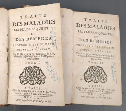 [Médecine] HELVETIUS (Jean-Adrien). Traité...