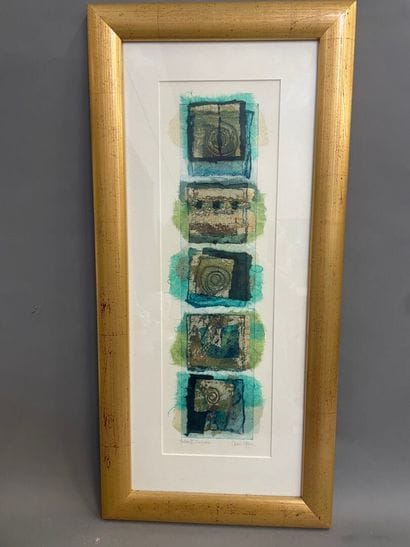 Carol EDGAR
Totem II Turquoise
Technique...