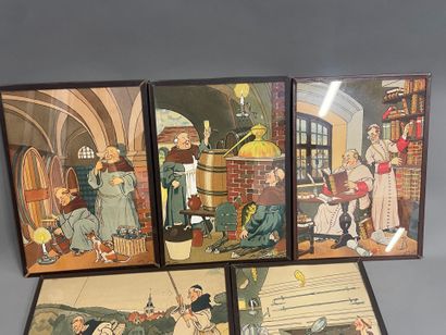 ELIOTT Harry (1882-1959) (d'après)
Cinq lithographies
25...