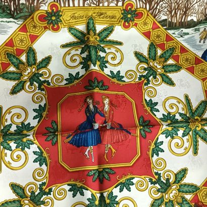 HERMES,
Les Joies de l'Hiver,
Carré de soie,
Avec...