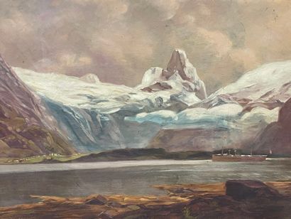 GOUILLON
Vue de montagne
huile sur toile,...