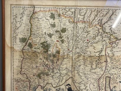 BLAEU
Carte de la Bresse 
Gravure colorié...