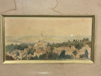 Vue de village
Aquarellle signée, située...