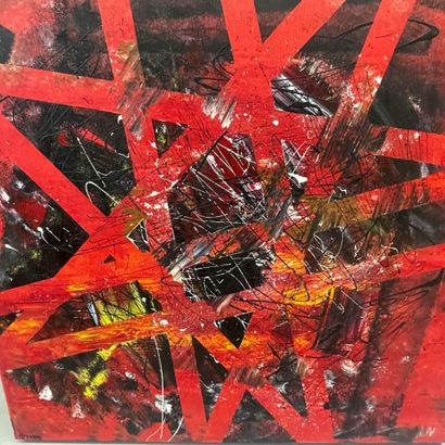 APERATO (1989)
Composition abstraite, 
Huile...