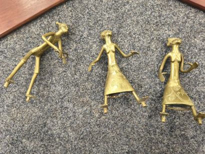 BENIN, DAHOMEY, 
Quatre sujets dont des danseuses...