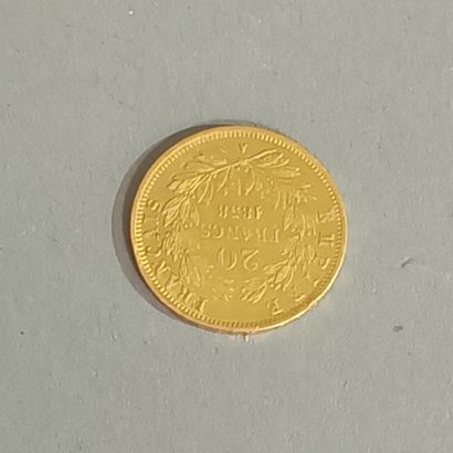 Pièce de 20 francs or, Napoléon III tête...