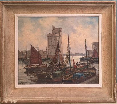 Albert BERN (1898-1973)
Vue du port de La...