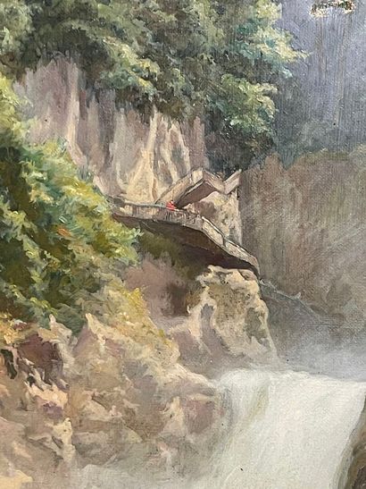 H DISTRIBUE
La cascade en montagne
huile...