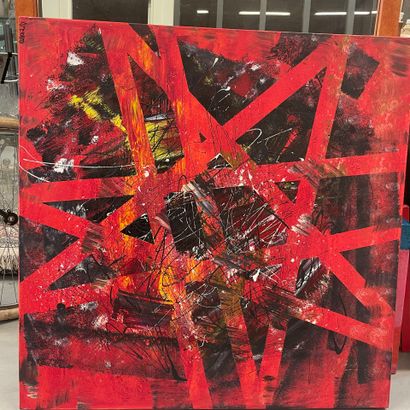 APERATO (1989)
Composition abstraite, 
Huile...