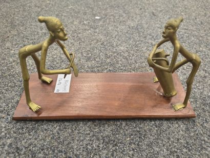 BENIN, DAHOMEY, 
Quatre sujets dont des danseuses...