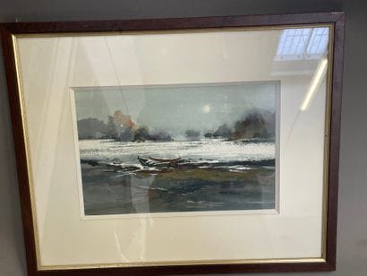 Allain RENOUX
Vue de bord de Saone en hiver
Aquarelle...