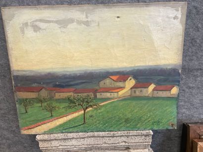 Claudius CHANEL (1905-2003)
Paysage des Monts...