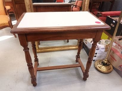 Table desserte rectangulaire en bois reliée...
