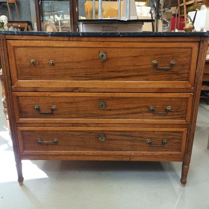 Commode scribane époque Louis XVI en bois...