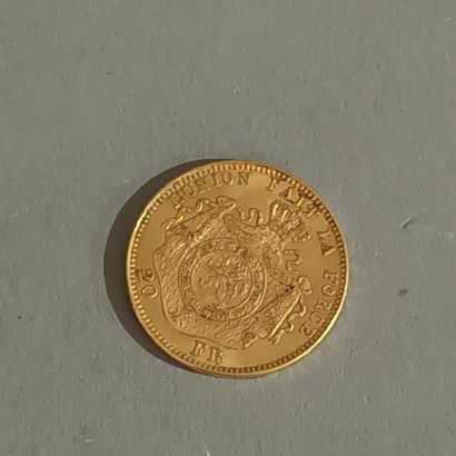 Pièce de 20 francs or, Léopold II, roi des...