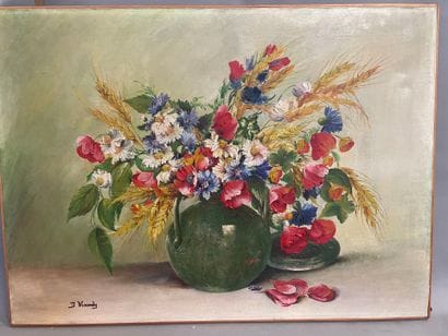 D WINANDY
Bouquet de fleurs des champs et...