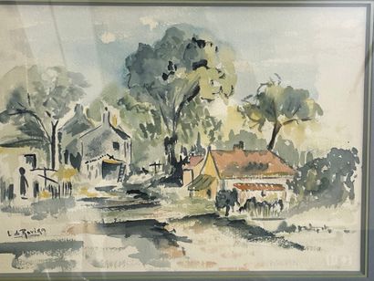 L de RAVIRA
Paysage de Provence
Aquarelle...