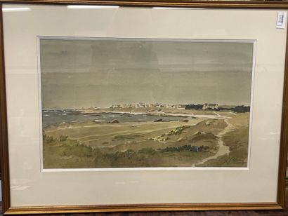 BLEIN
Paysage de Bretagne, 
Aquarelle
33...