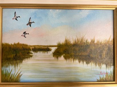 Jean ROLLAN
Trois canards
huile sur toile,...