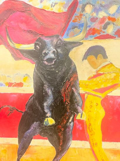 C.GERMONT
Huile sur toile illustrant une...