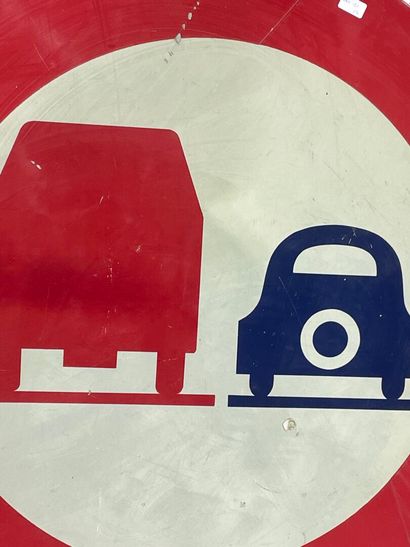 Panneau de siognalisation en tole lithographiée...