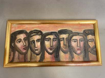 Visages
Huile sur toiel signée
24 x 53 c...