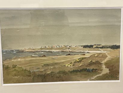 BLEIN
Paysage de Bretagne, 
Aquarelle
33...